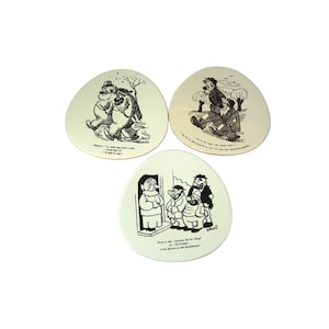 3 Vintage Knabstrup Storm Petersen Tramp Plates