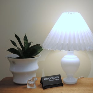 Vintage Danish Holmegaard Roma Lamp PVC pleated shade