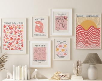 Matisse Picasso Gallery Wall Art Set: Mid-Century Modern Prints (Digital Download)