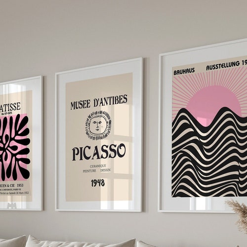 Gallery Wall Set of 3 Exhibition Poster Set Matisse Print Etsy