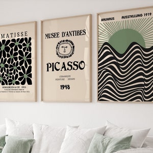 Matisse, Picasso, Bauhaus Art Print Set: Modern Gallery Wall (DIGITAL)