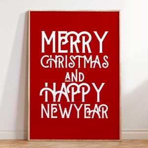 Christmas Wall Art Christmas Decorations Christmas Printable Wall Art Xmas Printable Home Decor Trendy Poster Holiday Print DIGITAL