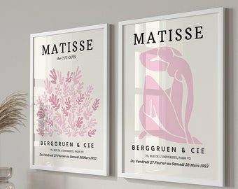 Matisse Exhibition Print Set: Pastel Pink Gallery Wall (Digital Download)