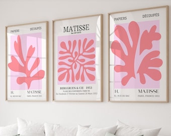 Henri Matisse Print Set: Pink Gallery Wall Art (Digital Download)