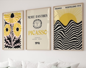 Picasso Matisse Bauhaus Art Print Set: Modern Gallery Wall (DIGITAL)