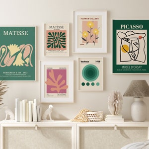 Matisse & Picasso Gallery Wall Set: Mid-Century Modern Art (Digital Download)