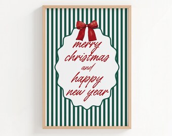 Christmas Wall Art: Holiday Home Decor Poster (Digital Download)