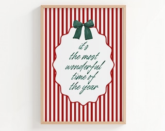 Christmas Wall Art: Holiday Home Decor Poster (Digital Download)