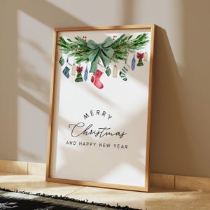 Christmas Wall Art Christmas decorations Christmas Printable Wall Art Xmas Printable Home Decor Trendy Poster Holiday Print DIGITAL