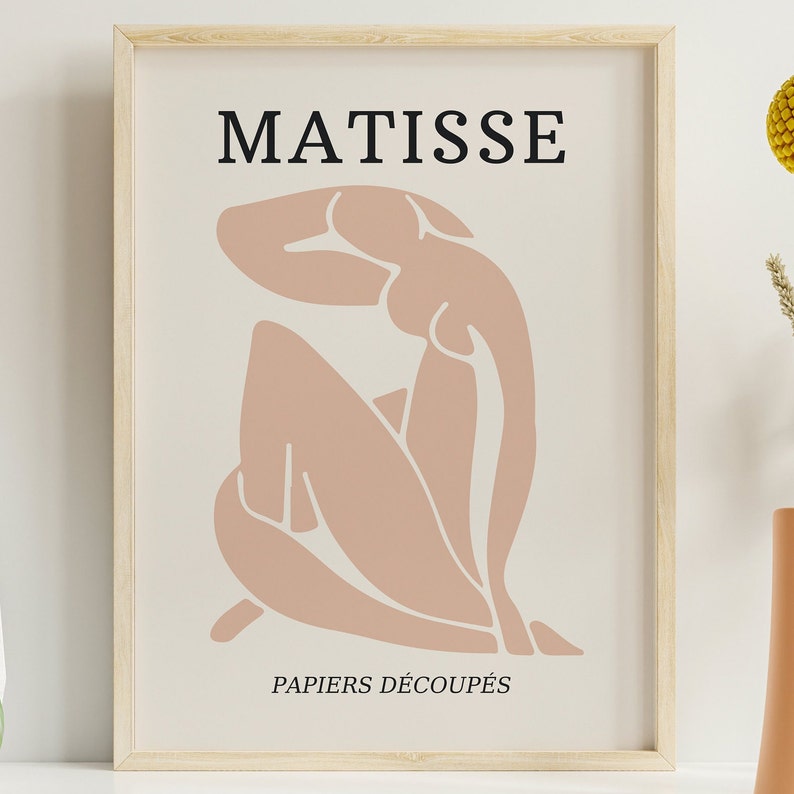 Set di stampe di Matisse: Blue Orange Gallery Wall Art (download digitale) immagine 9