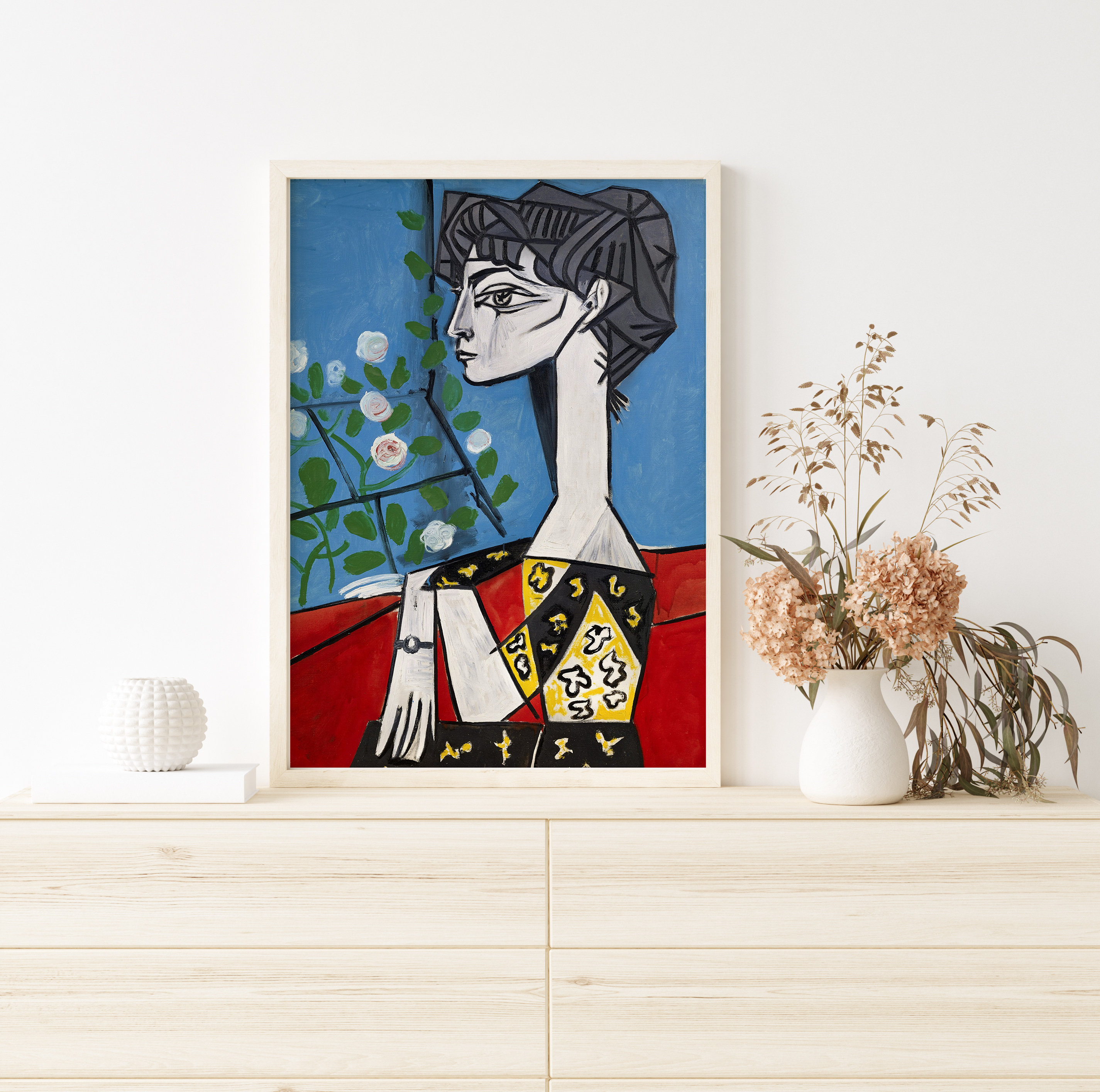 Pablo Picasso -jacqueline- Poster, Picasso Art Print, Exhibition