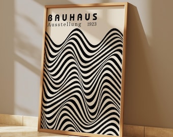 Bauhaus Exhibition Poster: Mid Century Modern Geometric Print