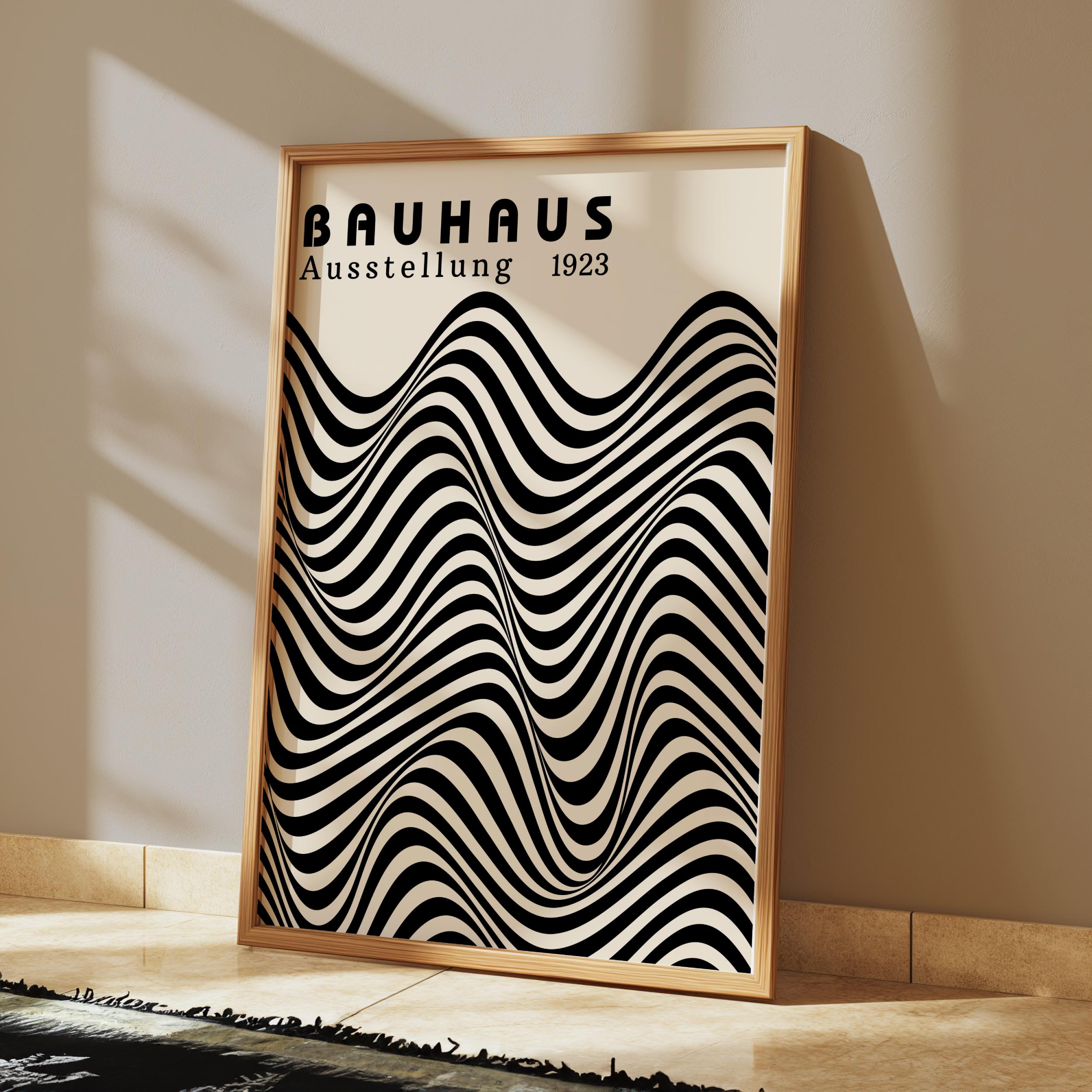 Bauhaus Exhibition Poster: Mid Century Modern Geometric Print