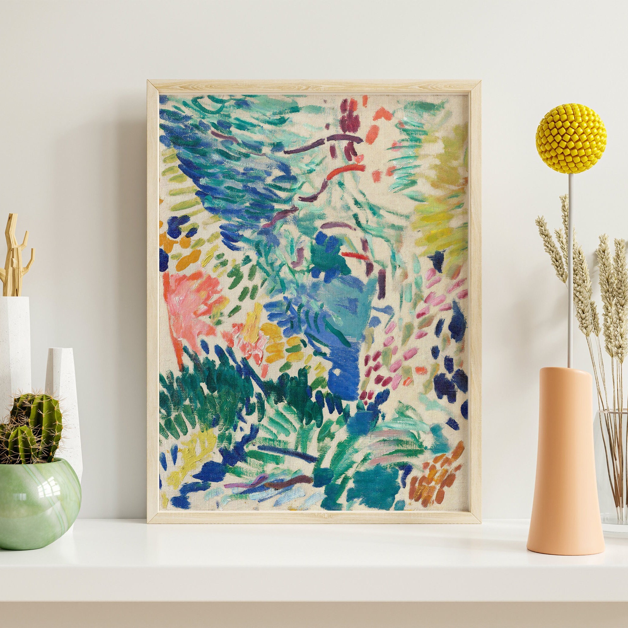 Matisse Print Set: Mid-century Modern Landscape Art (digital