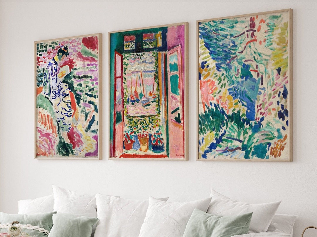 Matisse Print Set: Mid-century Modern Landscape Art (digital