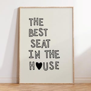 Funny Bathroom Art Print: Toilet Quote Poster (Digital Download)
