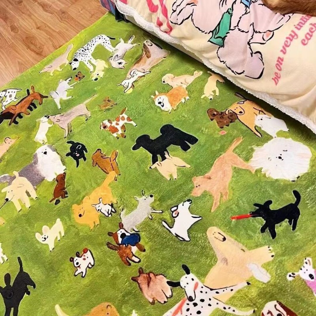 Unique Outdoor Rug, Dog Park Rug, Bedroom Bedside Living Room Coffee