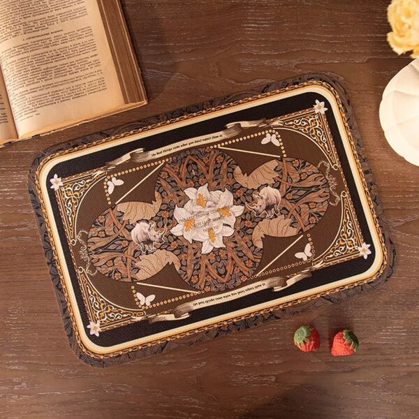Leather Placemat Etsy