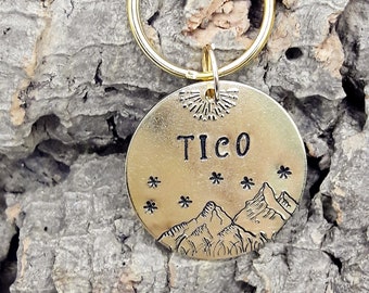 Médaille identité chien gravée "TICO"