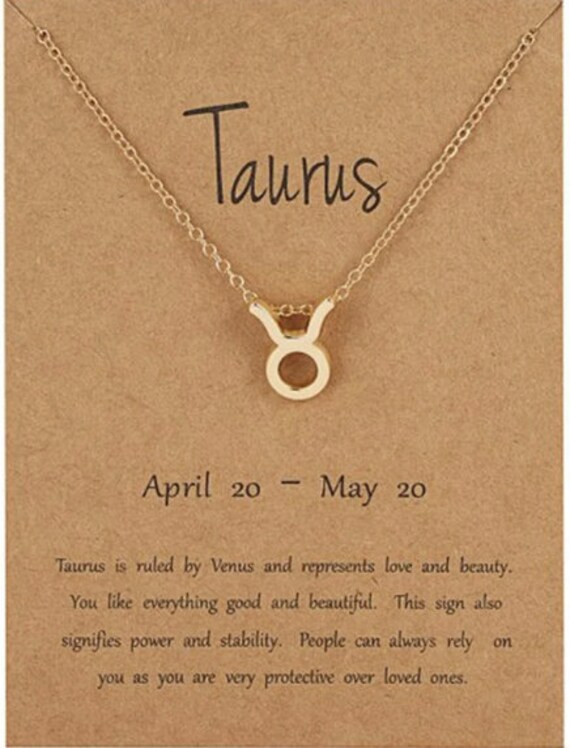 Taurus horoscope best sale necklace