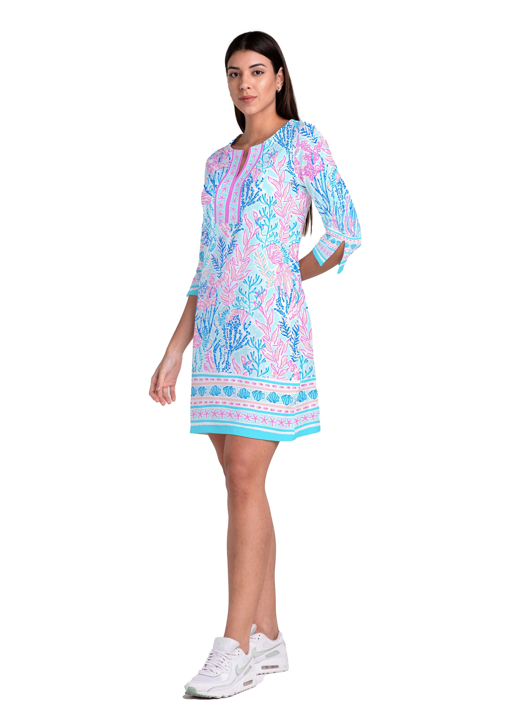 Sculpted Soft Denim Midi Dress (Deep Sea) main image 0