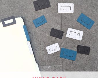 Planer-Registerkarten, klein und regelmäßig für Planer, Trennblätter, Etiketten, Lesezeichen, Seitenmarkierer, minimalistische Note, UK Verkäufer