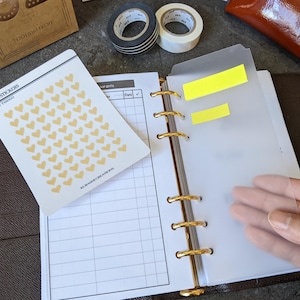Page marker in Franklin Classic, A5, Personal wide, HBxWA5, FCC, Personal, A6, Pocket, Pocket plus and mini sizes for planner, UK seller