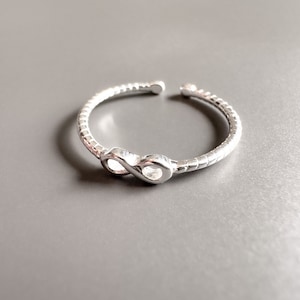 925 silver ring with infinity symbol, knot ring, ladies silver ring, ring infinity, ring infinity