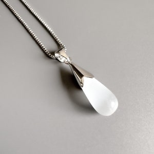925 silver necklace with moonstone pendant, moonstone necklace, women&#39;s necklace, silver necklace with moonstone, gemstone necklace