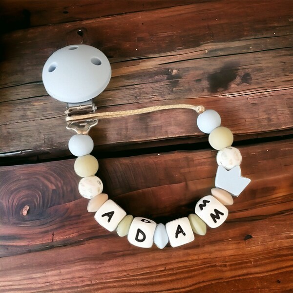 Pearl Pacifier Clip Etsy