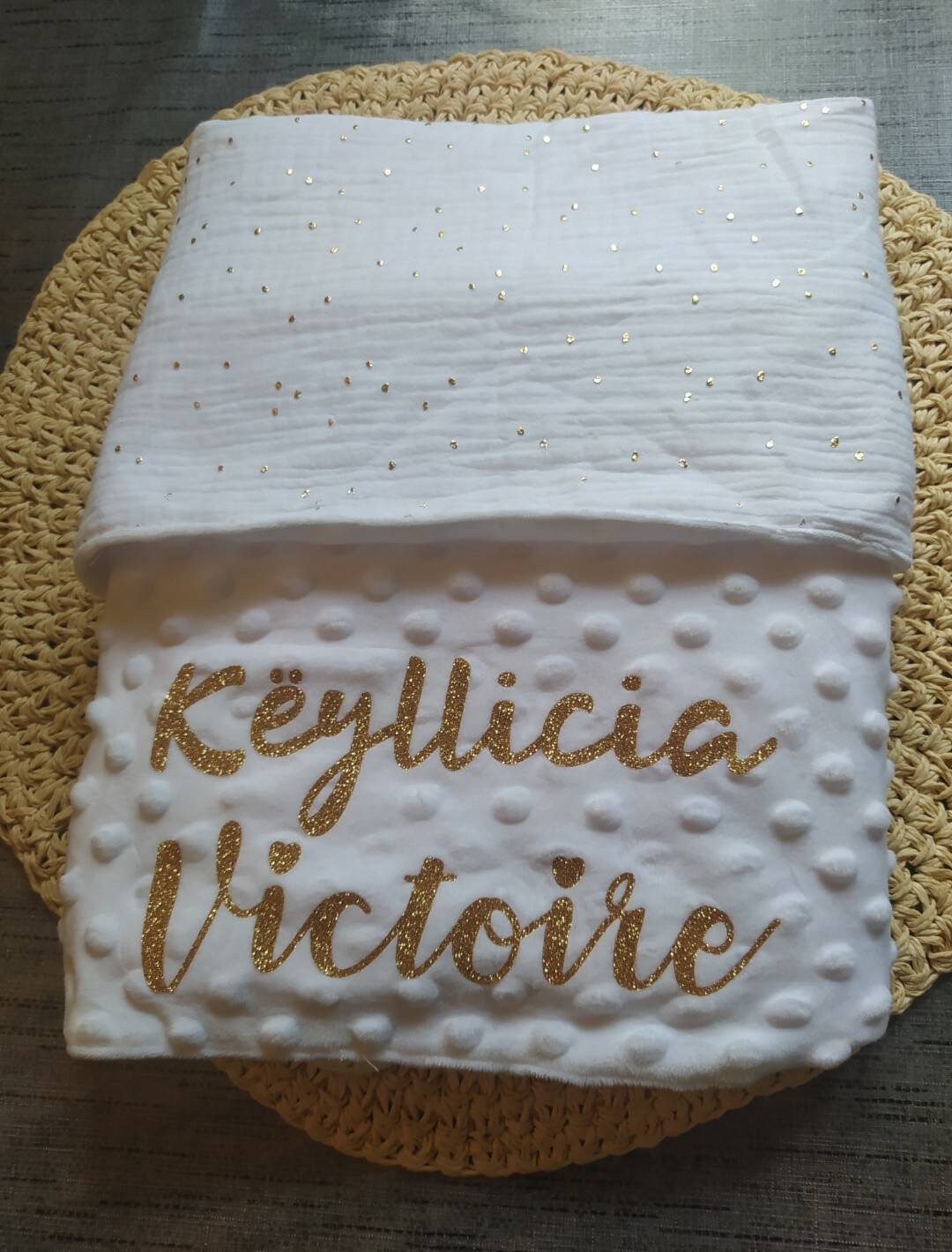 Couverture Minky Fait Main Personnalisé