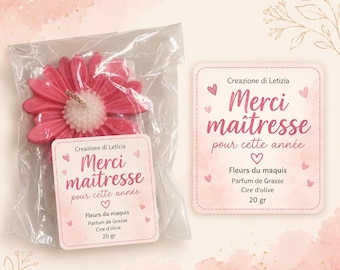 Insegnante di candele a forma di margherita