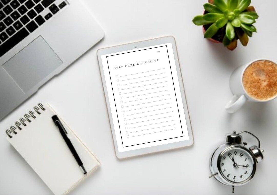 Self Care Planner / Checklist / Minimalist / Printable / Wellness - Etsy