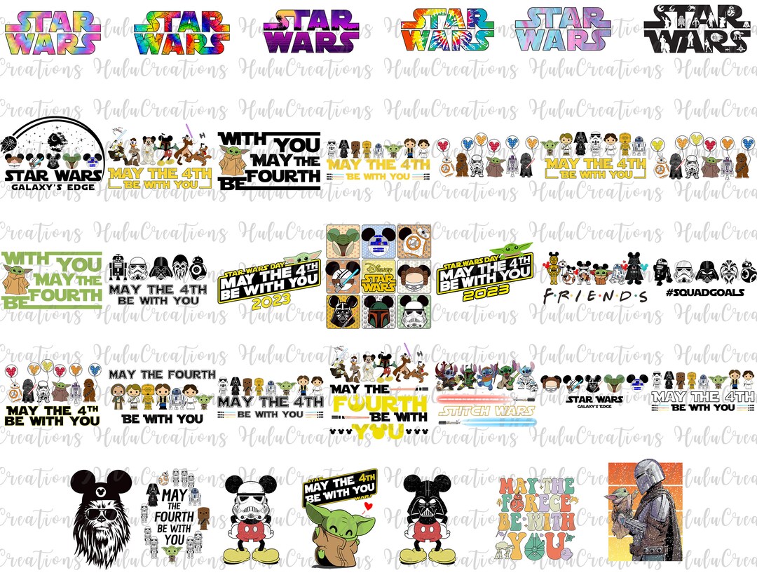 Bundle May the 4th Be With You Png Svg Television Series Etsy Canada