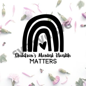 SVG Kinder-Mental-Gesundheit-Angelegenheiten-Kinder-Mental-Gesundheit-Monat SEL Social Emotional Learning