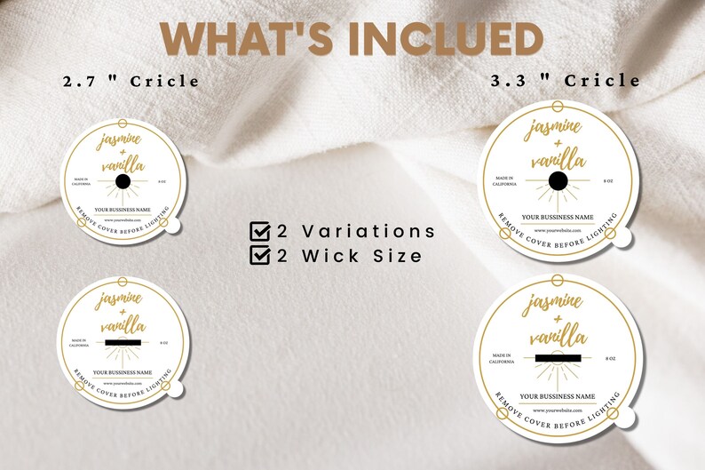 Candle Dust Cover Template Editable & Printable Candle Dust Etsy