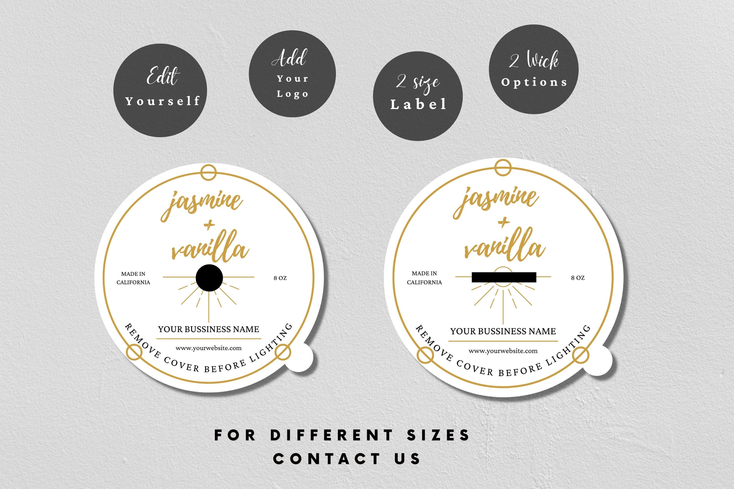 Candle Dust Cover Template - 6 Variations (1783992)