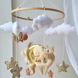 Baby Mobile Angel beige/gold