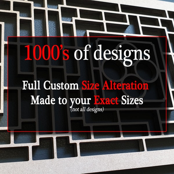 Decorative & Protective panels , Full size customisation, Laser Cut, over 1000 amazing designs, . Various thicknesses. Radiator, doors etc