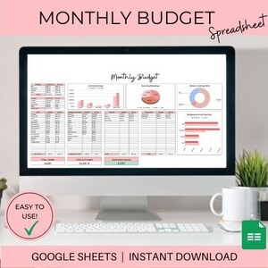 Feuille de calcul du budget mensuel | Modèle de budget Google Sheets