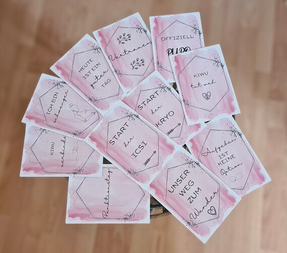 34 Milestone Cards ICSI/IVF - Etsy