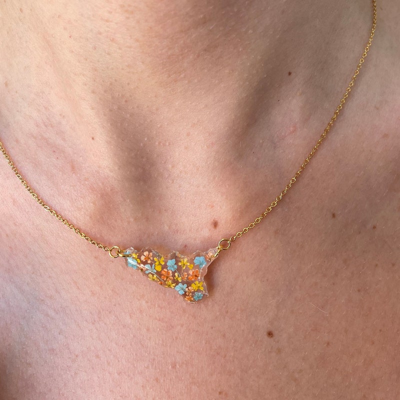 Collana Con Sicilia Ciondolo In Acciaio Inossidabile Dorato, Idea