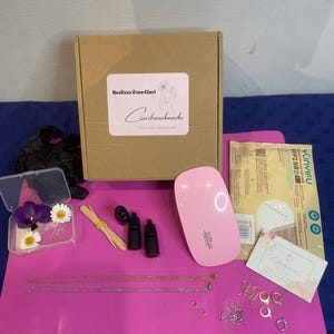DIY UV Resin Jewelry Kit with Real Flowers and Video Tutorial | Daisy Earrings, Orchid Necklace, and a Kit to Make Your Own Jewelry
