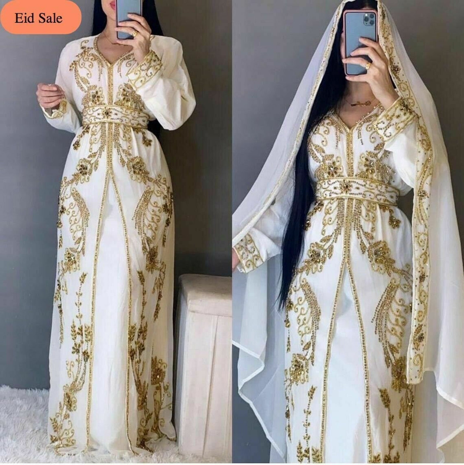 ROYAL BAROQUE MUSLIN LUXE KAFTAAN