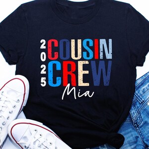Personalized 4th Of July Independence Day Cousin Crew 2025 Shirt,  Fourth of July Matching Cousin Crew Tees, Cousin Crew Kids Shirts