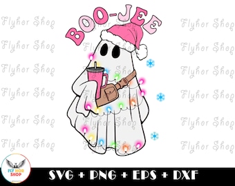 Ghost Christmas Boo-jee SVG PNG - Digital Art work designd by FlyHorShop