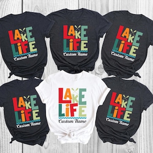 Personalized Lake Life Sweatshirt, Lake Squad Shirts, Travel Lover Outfit, Gift For Adventurer, Lake Vacation T-Shirt, Summer Vacation Shirt