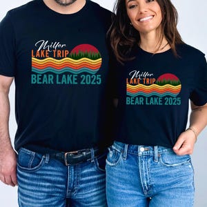 Personalized Family Lake Trip Shirt, Lake Vacation Shirts, Lake Lover Camping Tshirt, Matching Family Lake Trip Tee, Matching Group T-Shirt