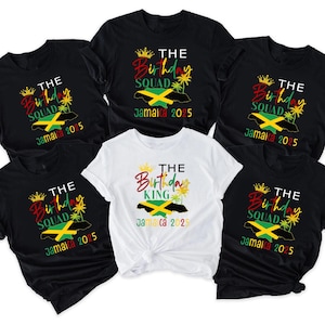 Personalized Jamaica Birthday Shirt, Jamaica Vacation T Shirt, Birthday Squad shirts, Birthday Crew Tee, Birthday Celebration