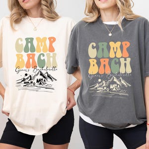 Personalized Camp Bachelorette Shirt, Bridal party Shirts, Bachelorette Weekend, Lake Bachelorette Shirt, Hiking Bachelorette Tee
